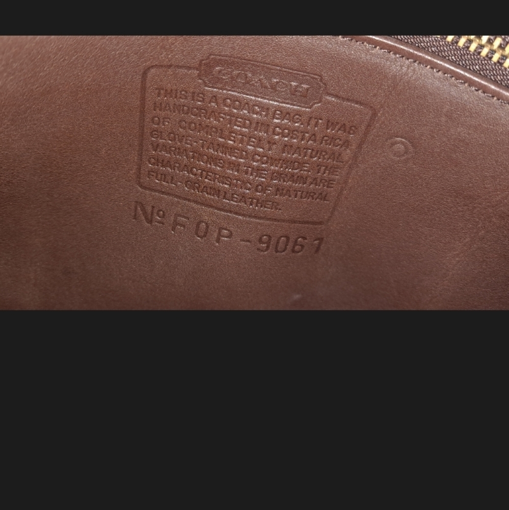 Coach Rambler Brown Leather Shoulder Handbag 9061 - Picture 8 of 8